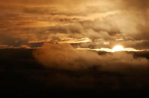 Clouds at sunset 写真素材