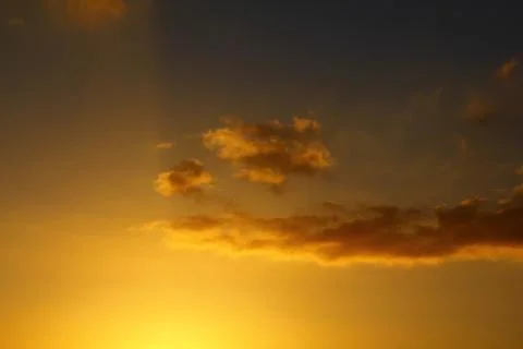 The clouds in the sunset Stock Photos