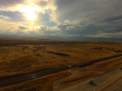 Clouds at Sunset Stock Photos