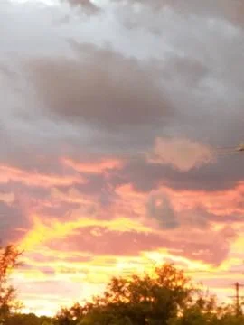 Clouds at Sunset Stock Photos