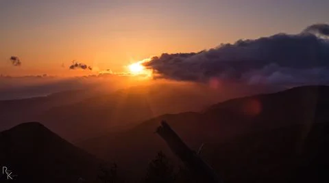 Clouds to Sunset Foto stock