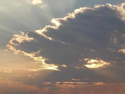 Clouds at Sunset Stock Photos