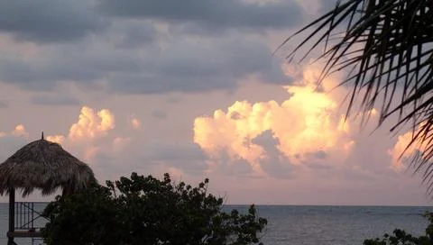 Clouds at sunset Stock Photos