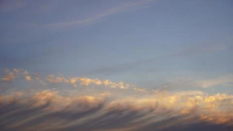 Clouds at sunset Stock Photos