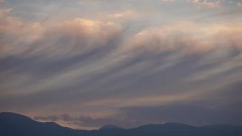 Clouds at sunset Stock Photos