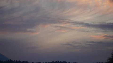 Clouds at sunset Foto stock