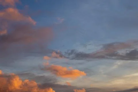 Clouds at Sunset Fotos de archivo