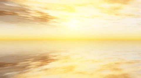 Clouds - sunset reflection1 Stock Footage 1088694