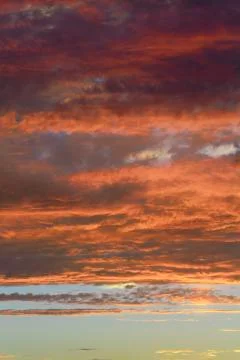 Clouds on sunset sky, background Foto stock