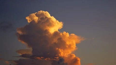 Clouds at sunset. Slow motion. Stock Footage 101476333