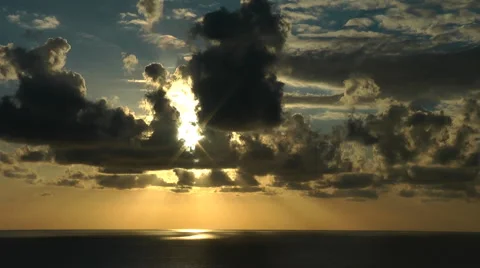 Clouds / Sunset (Time Laps) Stock-Footage 1100678