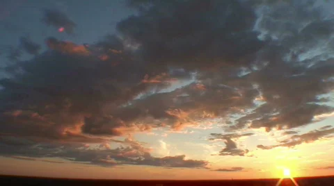 Clouds at sunset time-lapse 17 Vidéo 87892