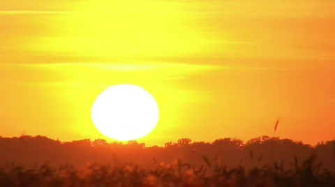 Clouds at sunset time-lapse 7 Stock Footage 83775