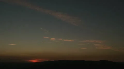 Clouds Sunset:  Time Lapse Stock Footage 10818237