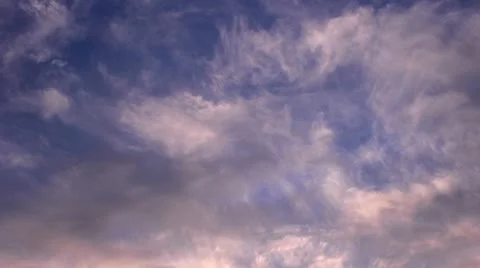 Clouds at sunset time lapse Stock Footage 22244462