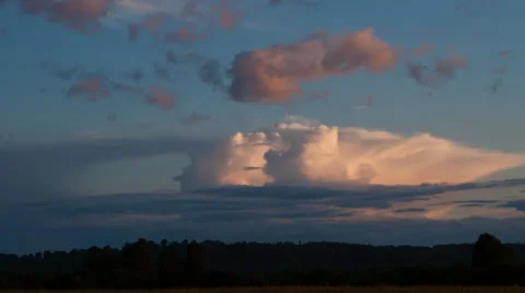 Clouds sunset. Time lapse. Stock Footage 32503824