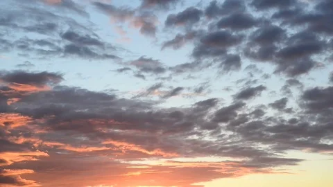 Clouds At Sunset Time-Lapse Видео 81165836