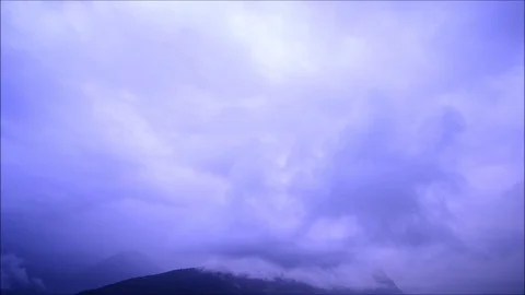 Clouds at sunset. Time lapse. Stock Footage 110792676