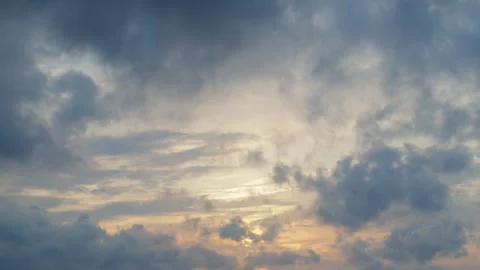 Clouds in the sunset Time Lapse. Stock Footage 301516235
