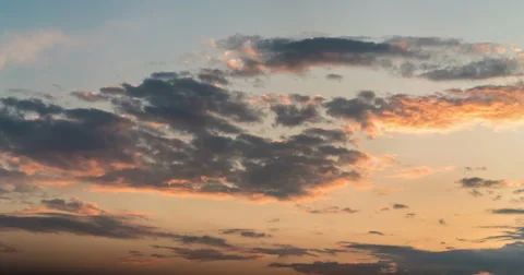 Clouds at Sunset - Timelapse 4k at 4096X2160 Stock Footage 49496151