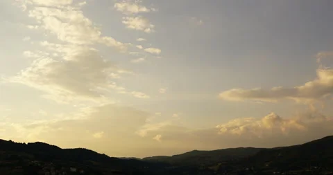 Clouds sunset timelapse 4K Stock Footage 134494703