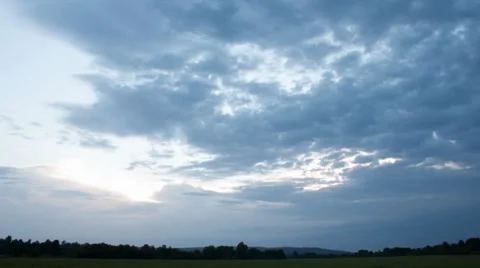 Clouds sunset. Timelapse. Stock Footage 32503838