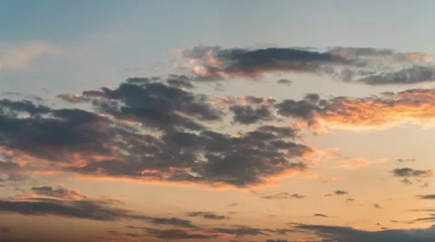Clouds at Sunset - Timelapse Stock Footage 49495930