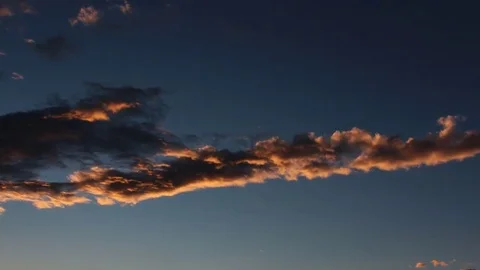 Clouds at sunset timelapse Video stock 78007927