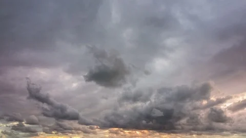 Clouds at sunset. timelapse Stock-Footage 82319987