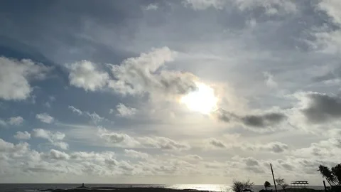 Clouds sunset timelapse at Madh Island Mumbai Stock Footage 136657581