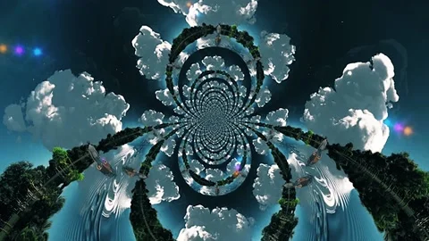 Clouds in surreal nature Vidéo 200548236