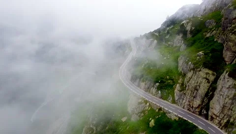 Clouds at Sustenpass Switzerland Stock Footage 134804449