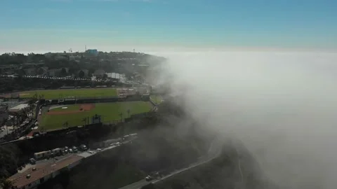 Clouds taking over a baseball field Video stock 221374534