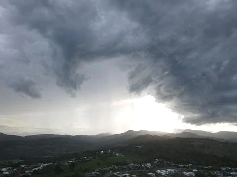 Clouds Taking Over The Sun Stock Photos