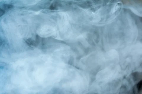 Clouds of thick smoke, blurred abstract background Stock Photos
