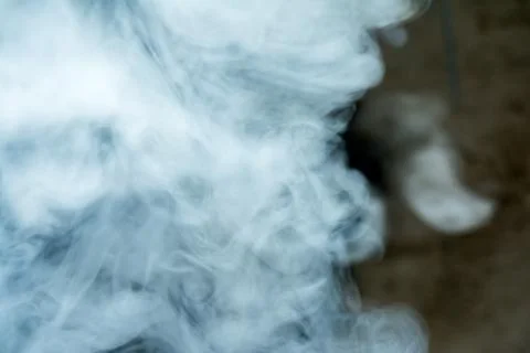 Clouds of thick smoke, blurred abstract background Foto stock