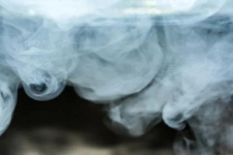 Clouds of thick smoke, blurred abstract background Foto stock