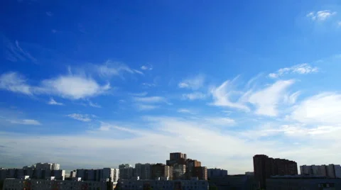 Clouds thicken over the city Stock-Footage 54540765