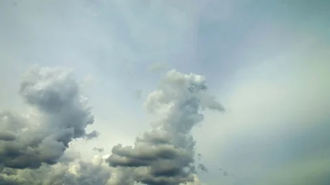 Clouds thickening before storm Stock Footage 74919659