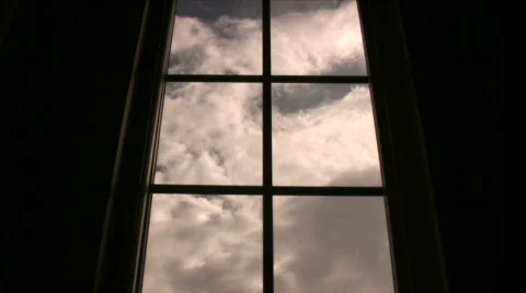 Clouds Through Window Silhouette 動画素材 555646