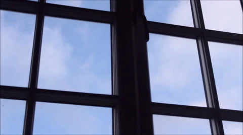 Clouds Through Window Time-lapse Stock-Footage 34554086