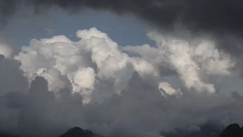 Clouds before a thunderstorm Stock Footage 246796377