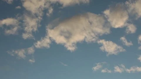 Clouds Tilt Down To Island Sunset Vídeos de archivo 10726751