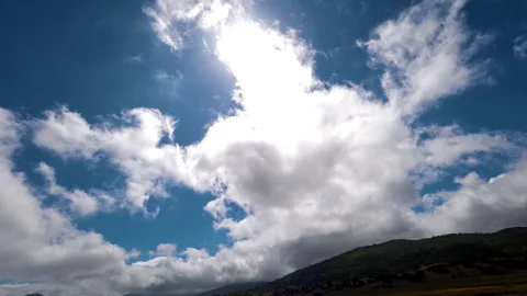 Clouds time laps sun Vídeo Stock 345372747