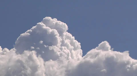 Clouds time lapse-4, cumulus nimbus builds then dissipates Stock Footage 39581316