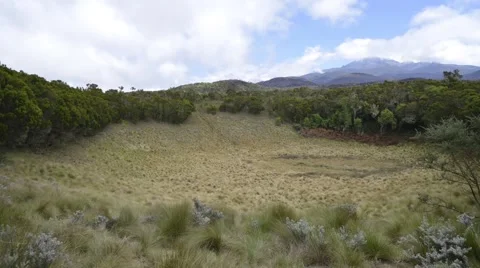Clouds time lapse above a volcano Stock Footage 51481243