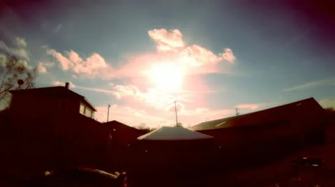 Clouds time Lapse, Alternate Color Video stock 14072583