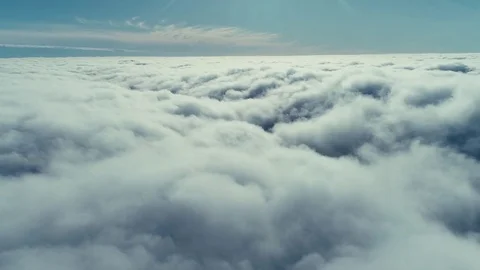 Clouds time-lapse with blue clear sky using Drone Stock-Footage 83133065