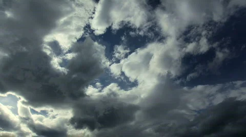 Clouds Time Lapse Bright to Dark Stock Footage 732749