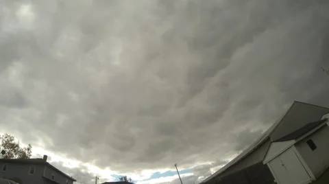 Clouds Time Lapse with Buildings Visible Video stock 32204949